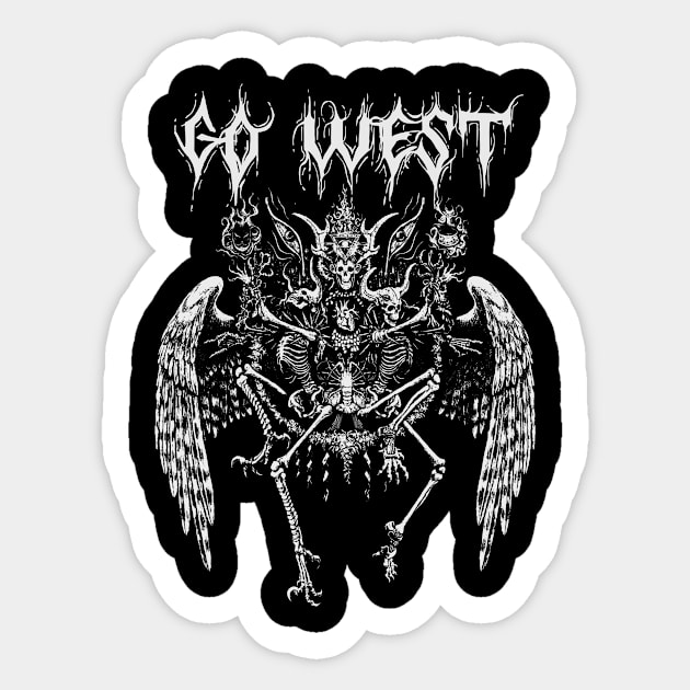go west ll darknes Sticker by low spirit